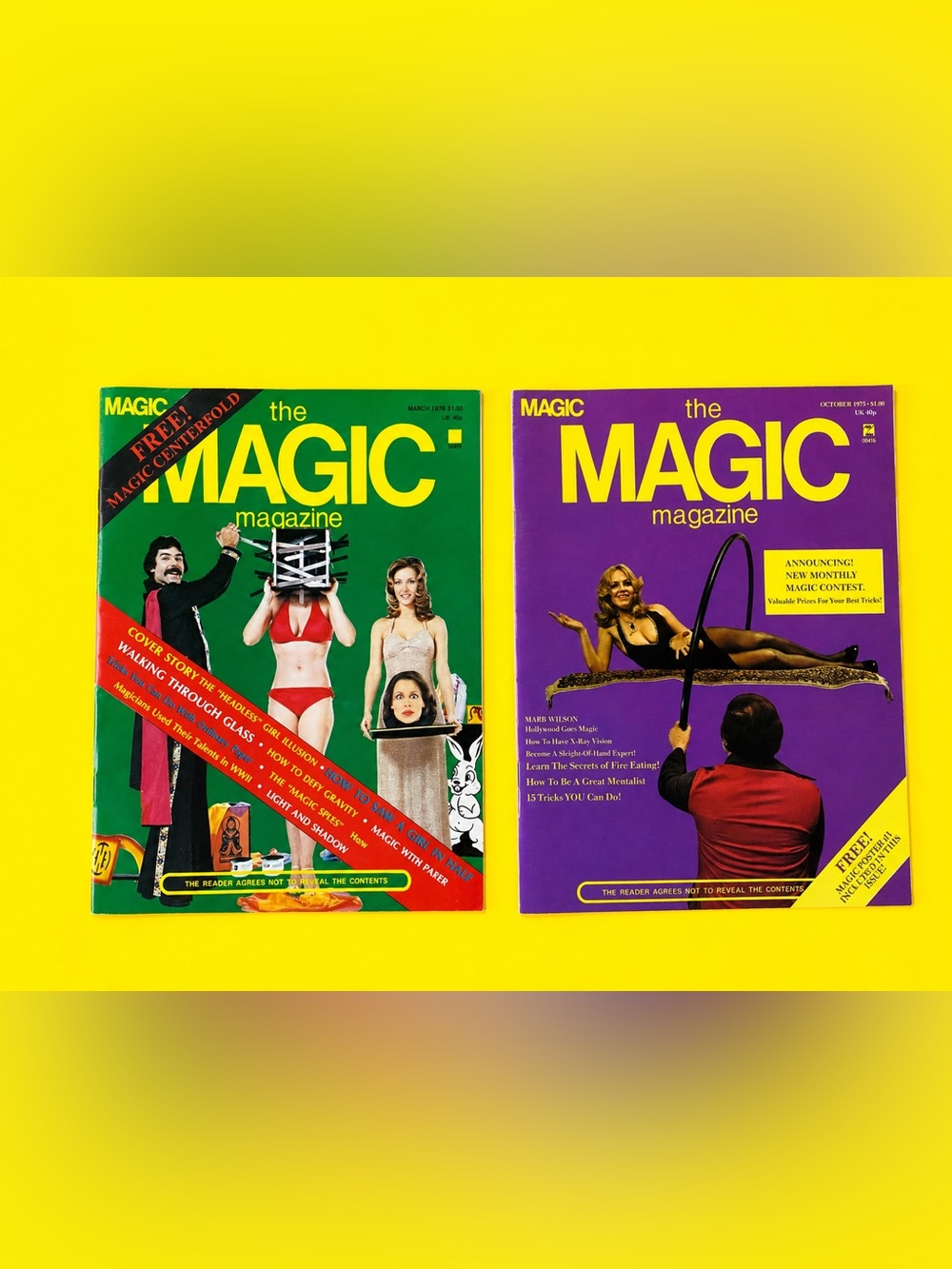 Vintage 70s Magic Magazine Duo